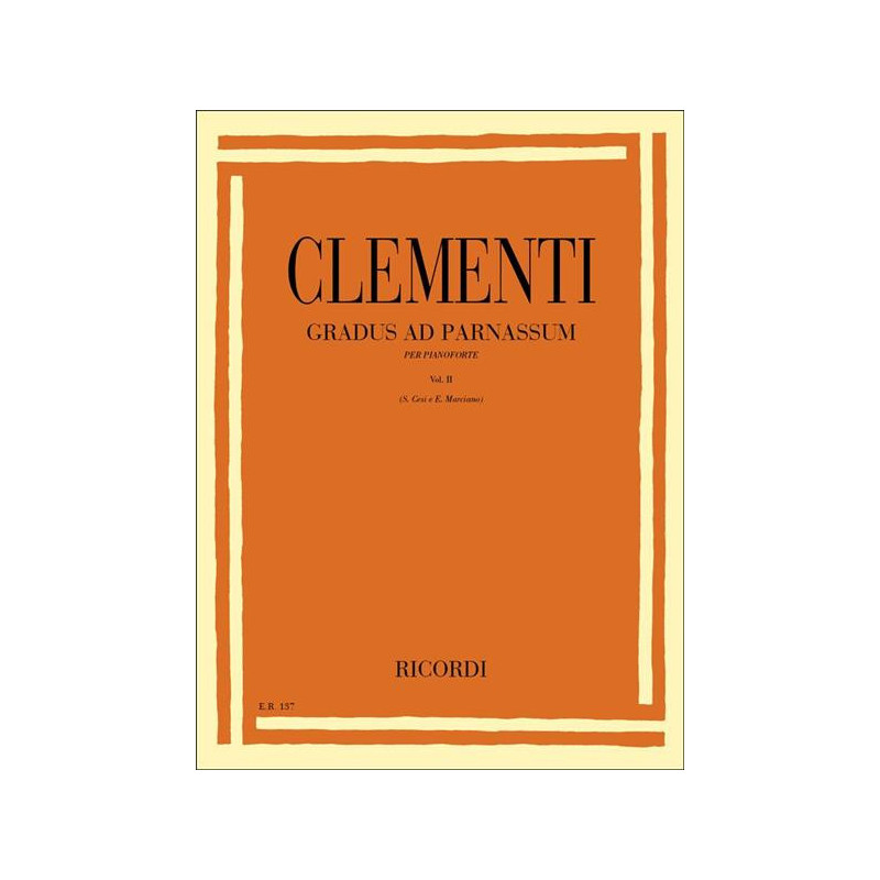 GRADUS AD PARNASSUM. VOLUME II - MUZIO CLEMENTI - PIANOFORTE