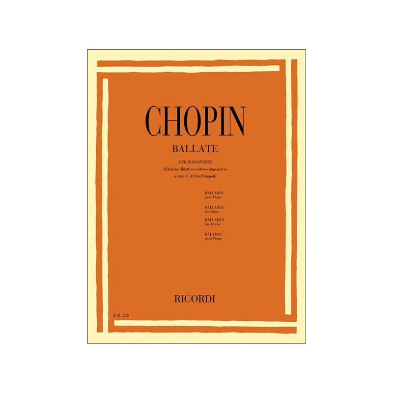 BALLATE - CHOPIN - PIANOFORTE