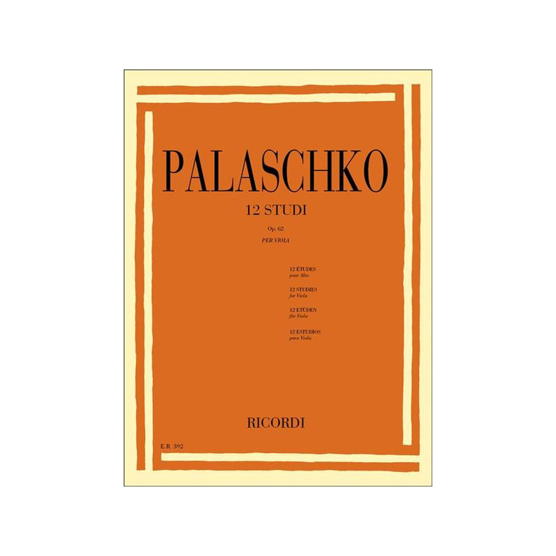 12 STUDI OP. 62  JOHANNES PALASCHKO