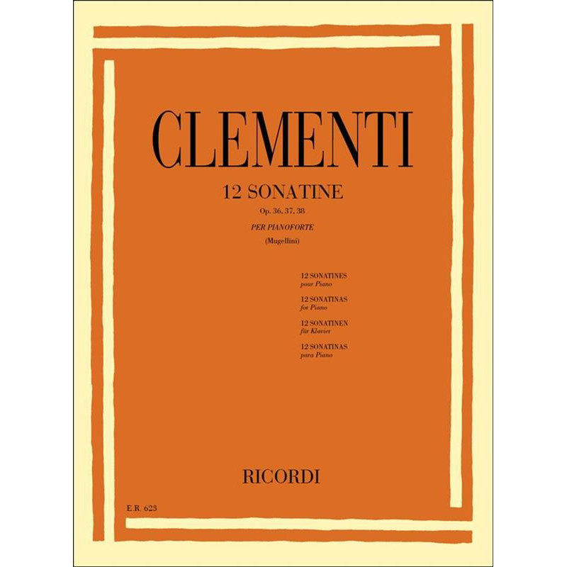 12 SONATINE OP. 36, 37, 38  - MUZIO CLEMENTI - PIANOFORTE