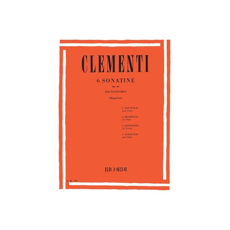 M. CLEMENTI - 6 SONATINE OP. 36 - REV. MUGELLINI - PIANOFORTE