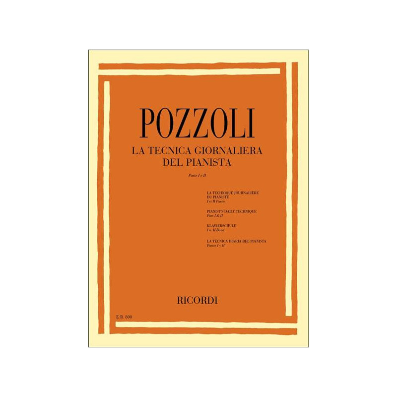 POZZOLI - LA TECNICA GIORNALIERA DEL PIANISTA PARTE 1 E 2