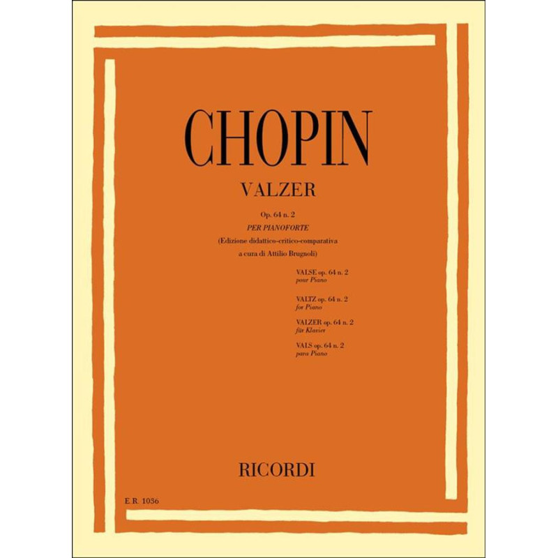 Valzer: N. 7 In Do Diesis Min. Op. 64 N. 2 - Frédéric Chopin - Pianoforte