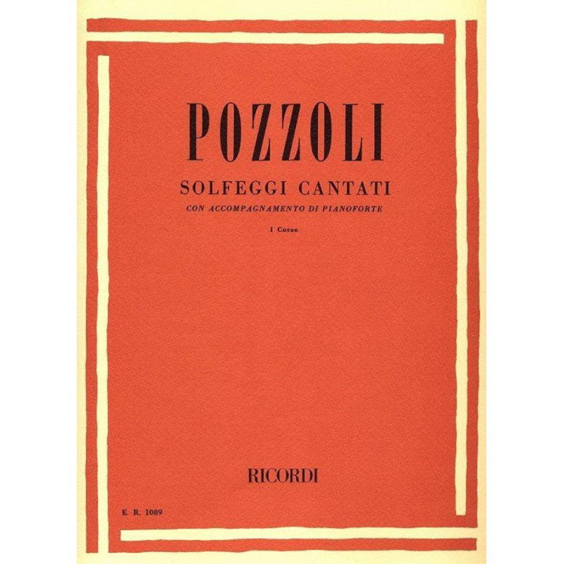 Solfeggi Cantati Con Accompagnamento Di Pianoforte - corso 1 - Ettore Pozzoli