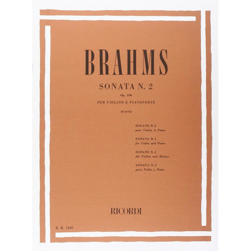 Sonata Per Violino E Pianoforte N.2 In La Op.100 - Johannes Brahms