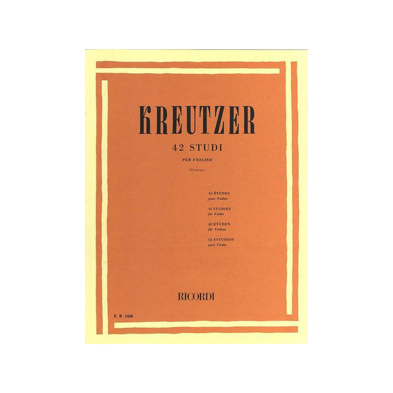KREUTZER - 42 STUDI PER VIOLINO