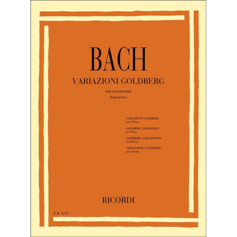 Variazioni Goldberg Bwv 988 - Johann Sebastian Bach -  Pianoforte