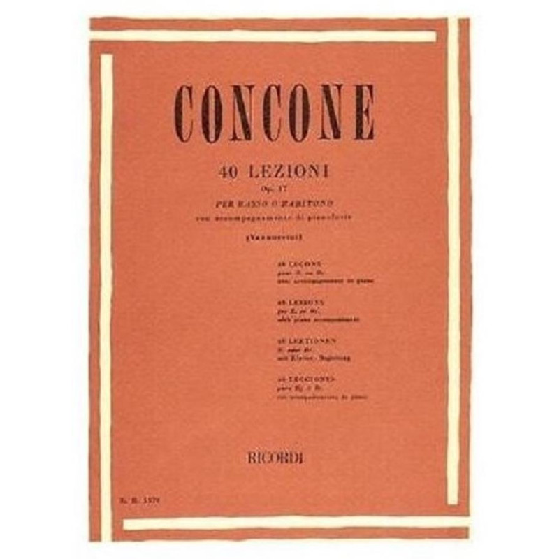 40 Lezioni Op. 17 - Giuseppe Concone - Voce e Pianoforte