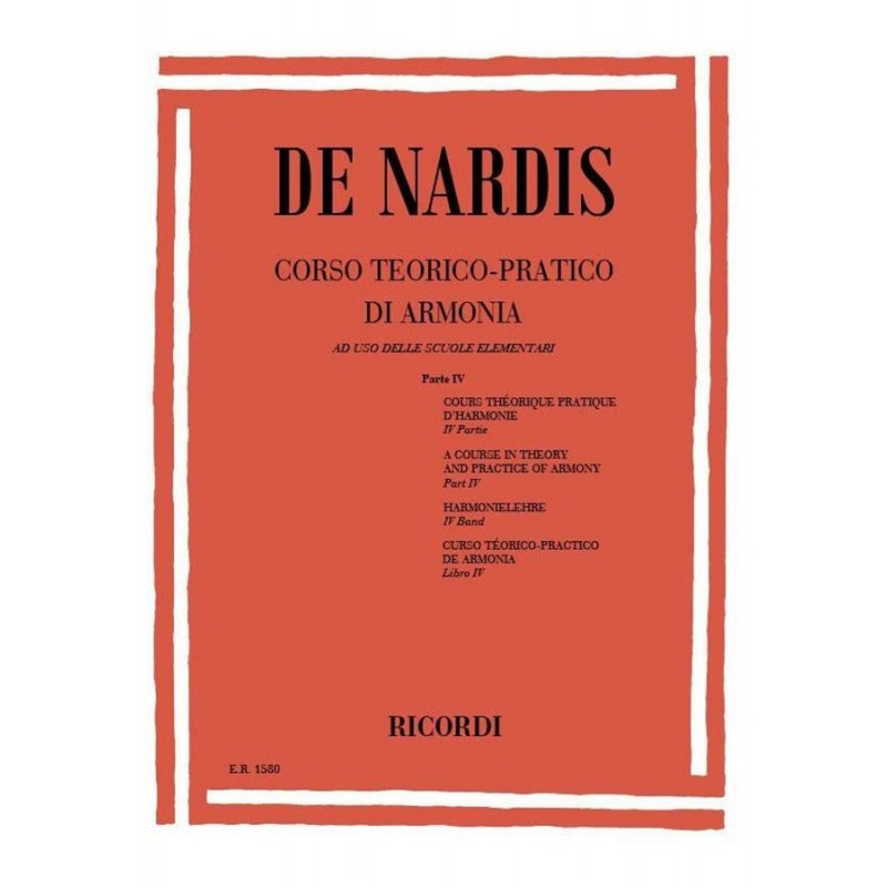 Corso Teorico - Pratico Di Armonia - parte 4 - Camillo De  Nardis