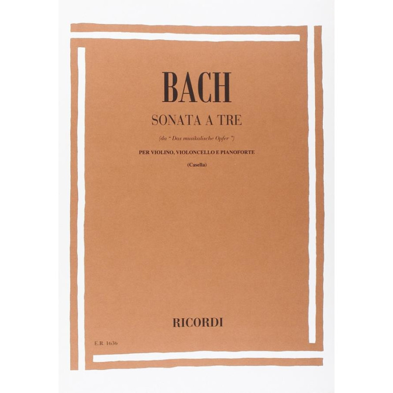 Sonata A Tre Da Das Musikalische Opfer - Bach -  violino violoncello