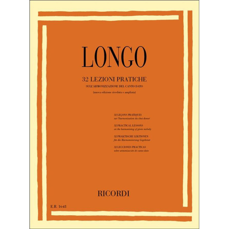 32 Lezioni Pratiche Sull'Armonizzazione Del Canto - A. Longo