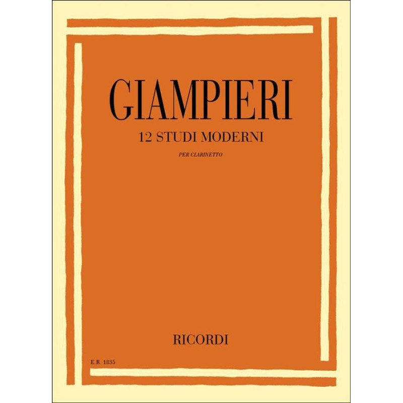 12 Studi moderni - Alamiro Giampieri - Per Clarinetto