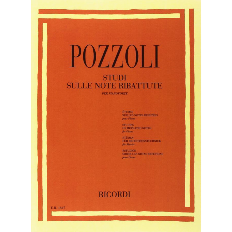 Studi Sulle Note Ribattute - Ettore Pozzoli -  Pianoforte