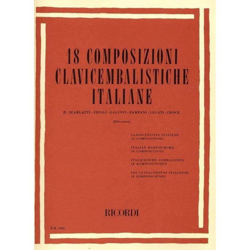 18 Composizioni Clavicembalistiche Italiane - Pianoforte