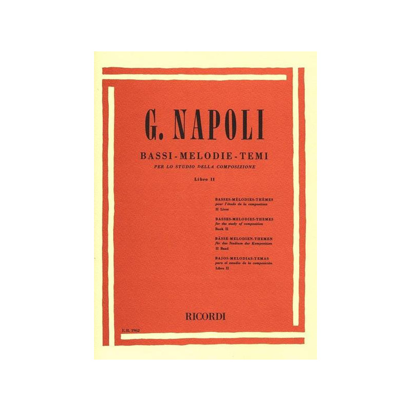 G. NAPOLI - BASSI MELODIE TEMI PER LO STUDIO DELLA COMPOSIZIONE - LIBRO 2