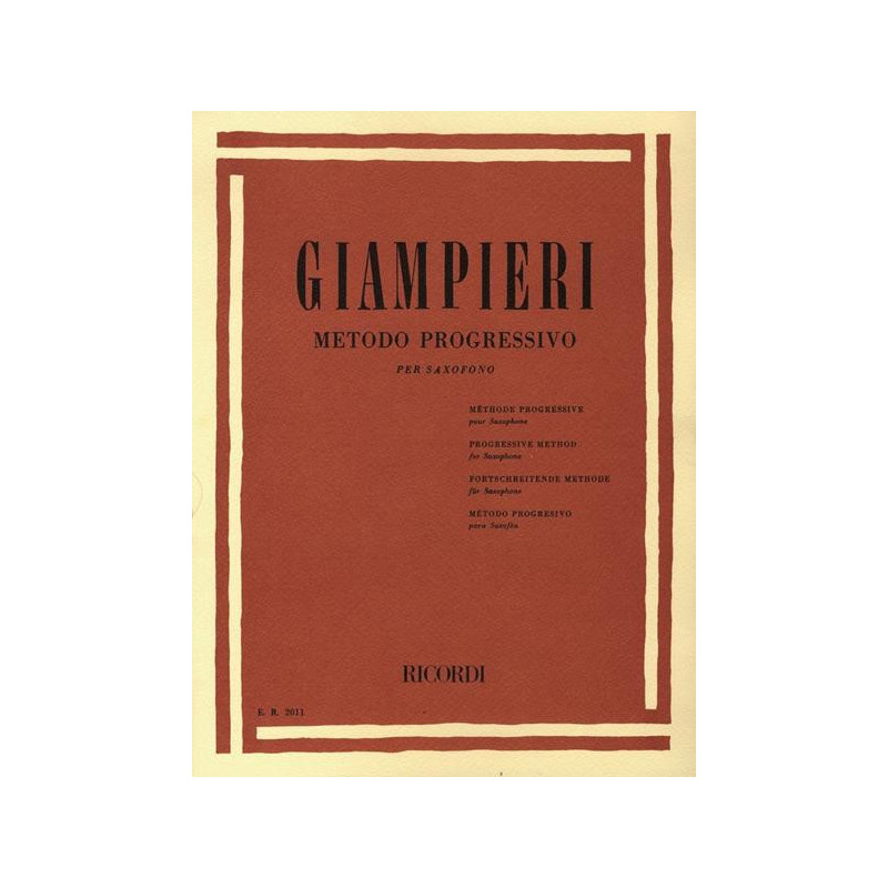 A. GIAMPIERI - METODO PROGRESSIVO PER SASSOFONO