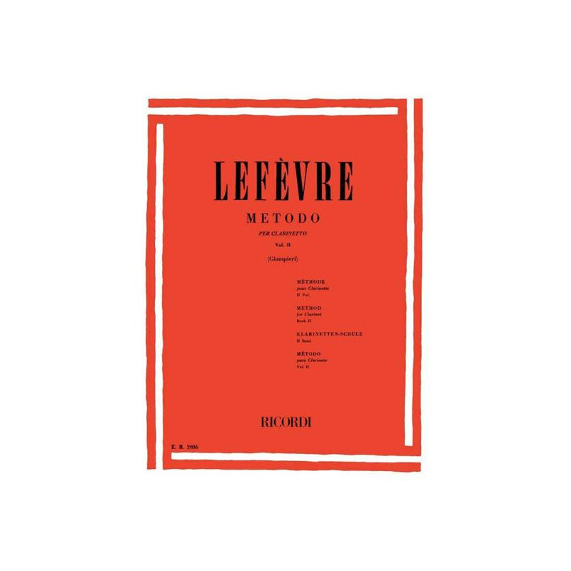 LEFEVRE - METODO PER CLARINETTO - VOL. II