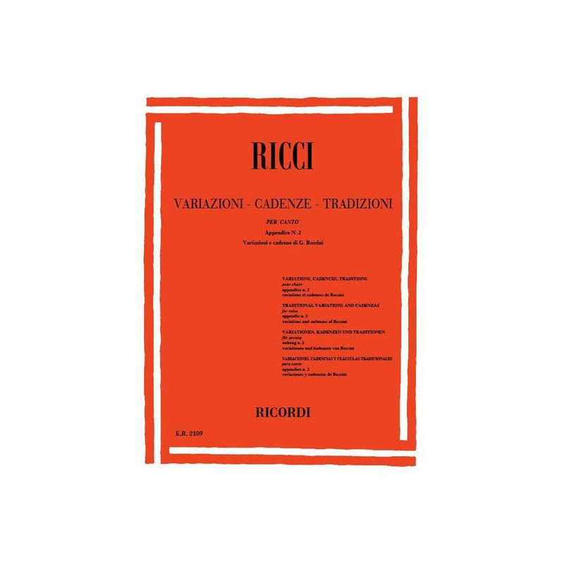 L. RICCI - VARIAZIONI - CADENZE TRADIZIONI PER CANTO APPENDICE 2