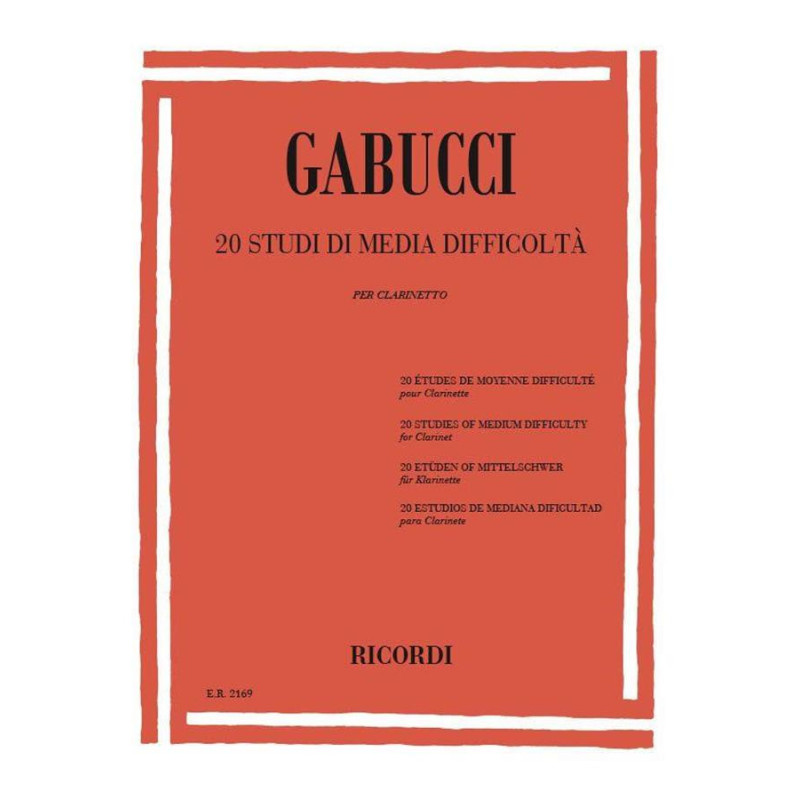 Studi Di Media Difficolta - Agostino Gabucci - Clarinetto