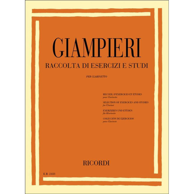 Raccolta di Esercizi e Studi - Clarinetto -  Alamiro Giampieri