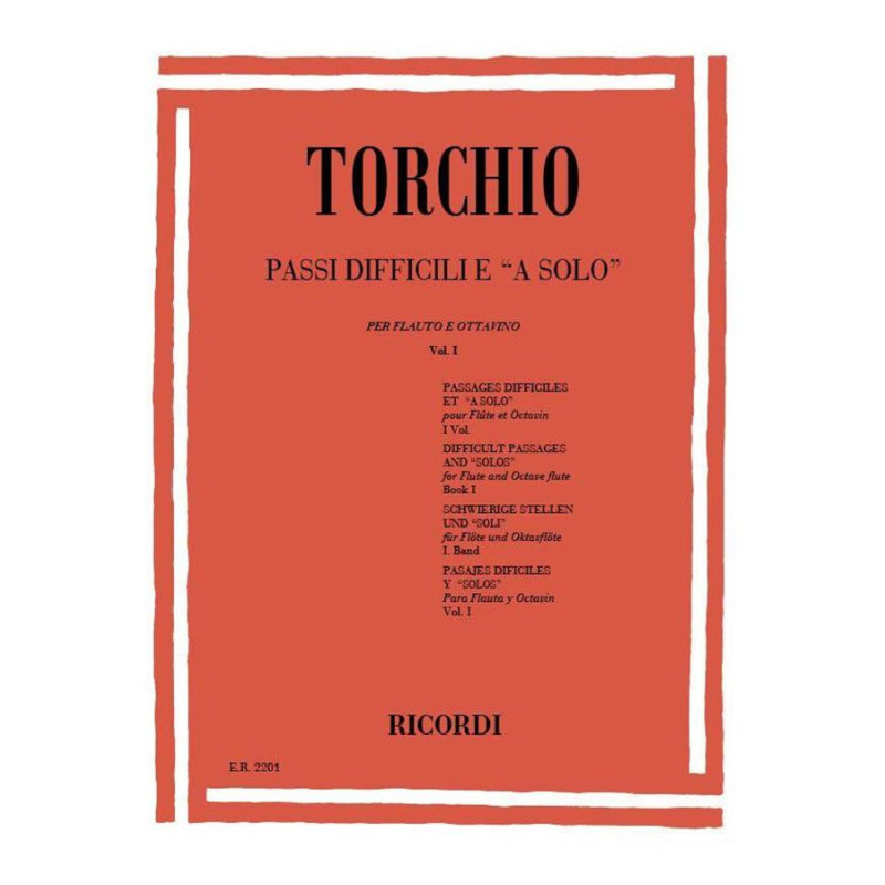 Passi Difficili E A Solo - B. Torchio - Vol. 1 - Flauto