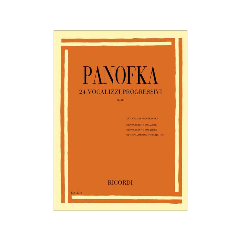 H. PANOFKA - 24 VOCALIZZI PROGRESSIVI OP. 85 - CANTO