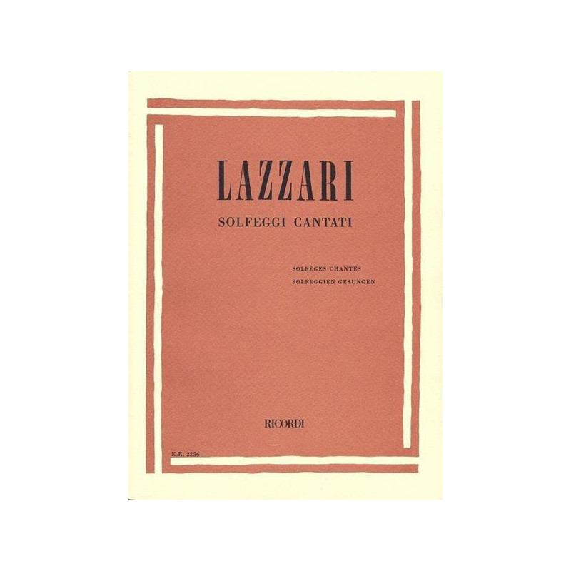 A. LAZZARI - SOLFEGGI CANTATI