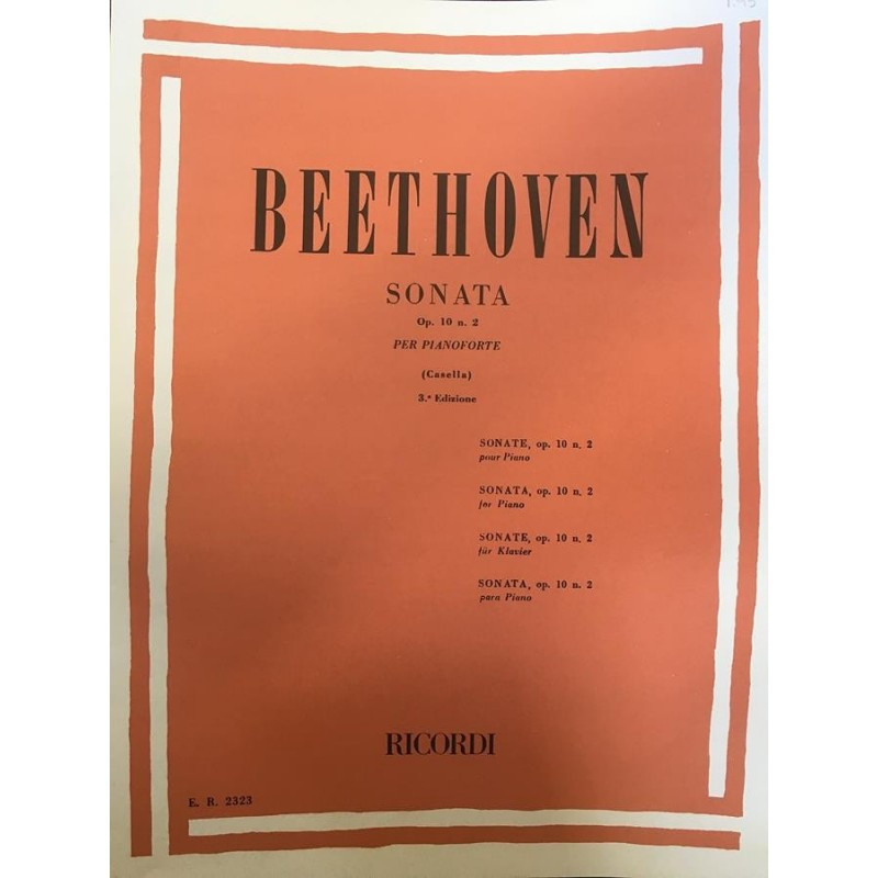 32 Sonate: N. 6 In Fa Op. 10 N. 2 - Ludwig van Beethoven - Pianoforte