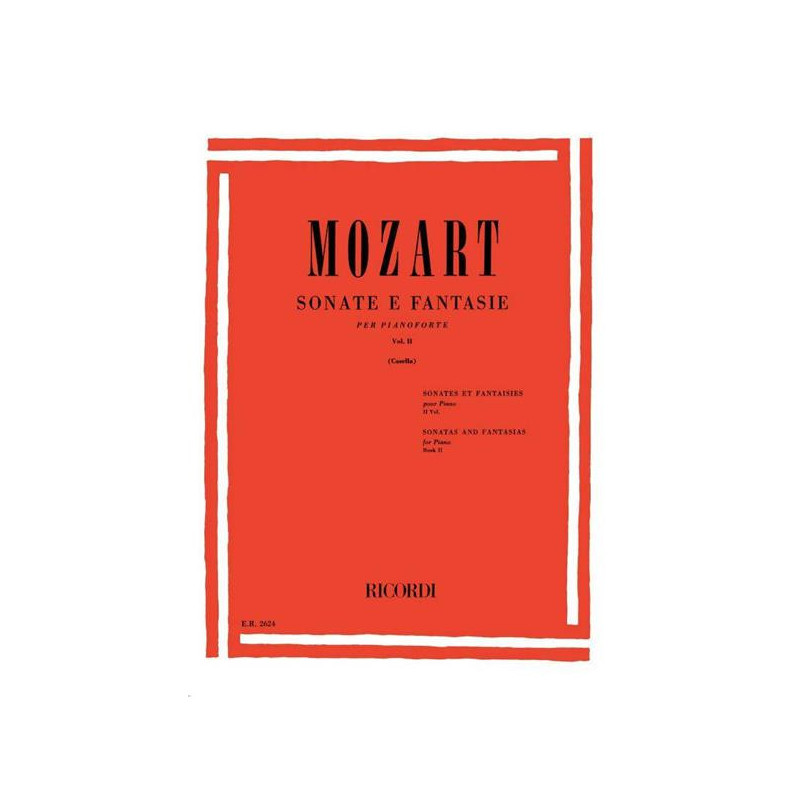 MOZART - SONATE E FANTASIE PER PIANOFORTE VOL. 2