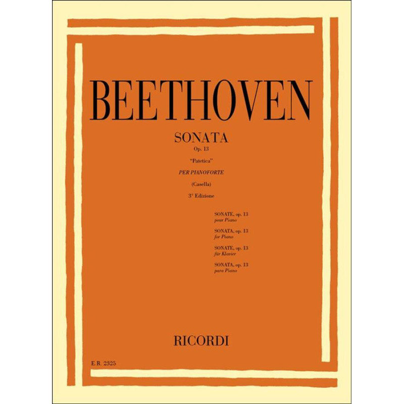 32 Sonate: N. 8 In Do Min. Op. 13 'Patetica' - Ludwig van Beethoven - Pianoforte