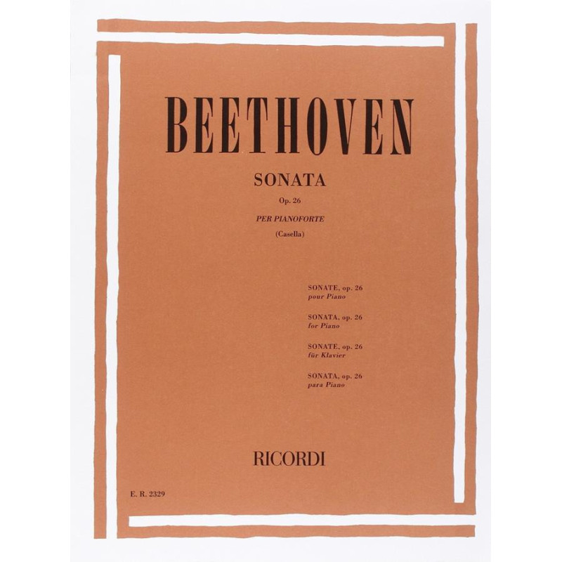 32 Sonate: N. 12 In La Bem. Op. 26 - Ludwig van Beethoven - Pianoforte