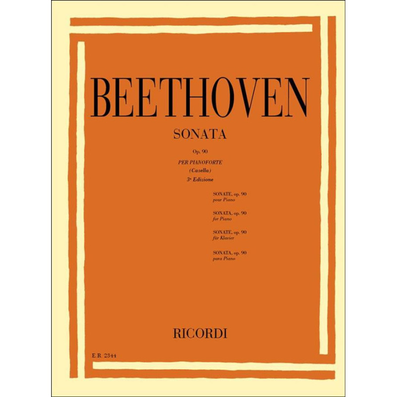 32 Sonate: N. 27 In Mi Min. Op. 90 - Ludwig van Beethoven - Pianoforte