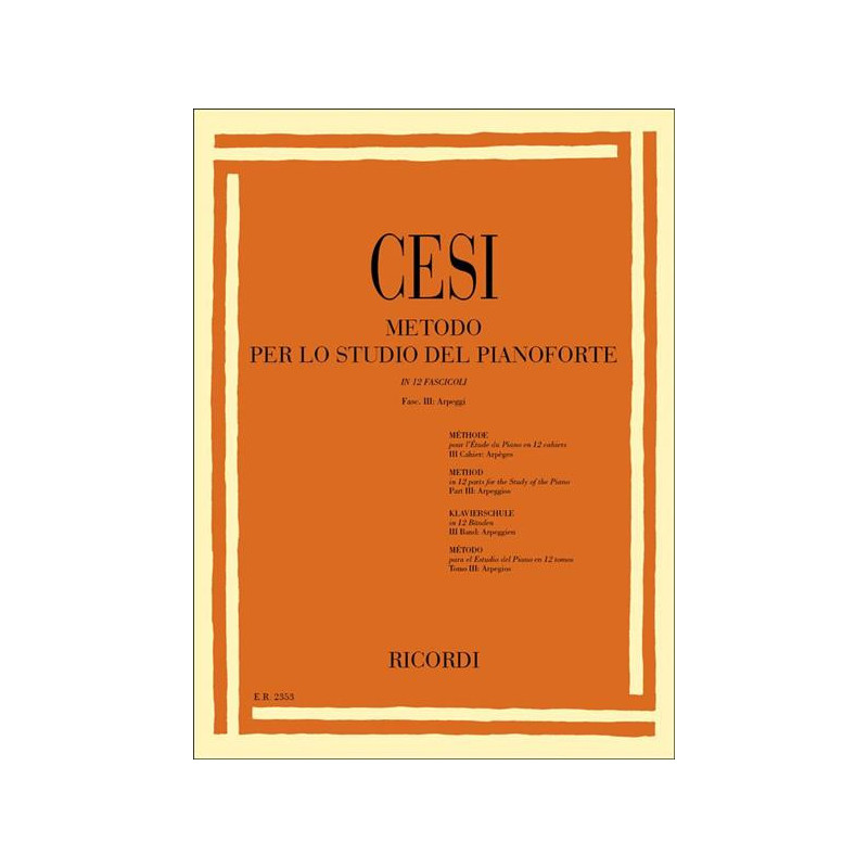 B. CESI - METODO PER LO STUDIO DEL PIANOFORTE FASCICOLO 3