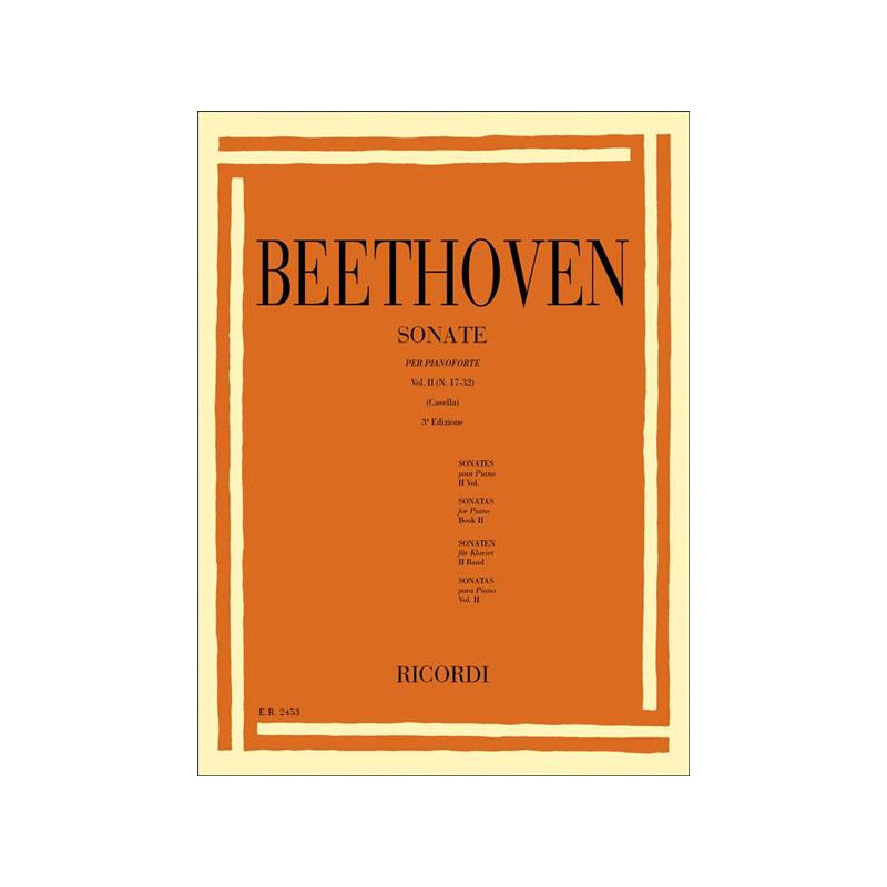 L.V. BEETHOVEN - SONATE PER PIANOFORTE VOL. 2 (N. 17-32) - PIANOFORTE