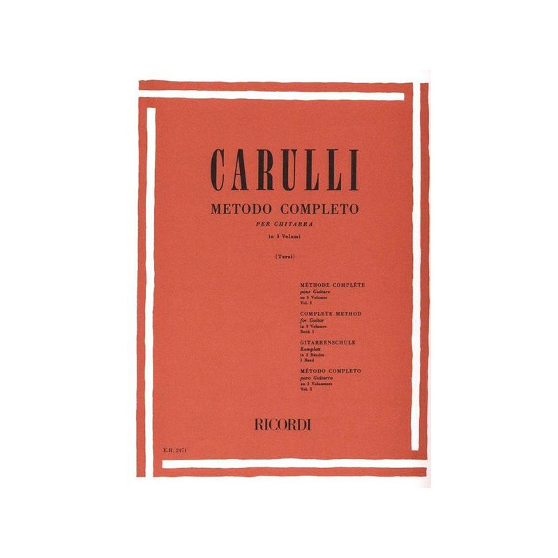 METODO COMPLETO PER CHITARRA VOL. 1 - FERDINANDO CARULLI