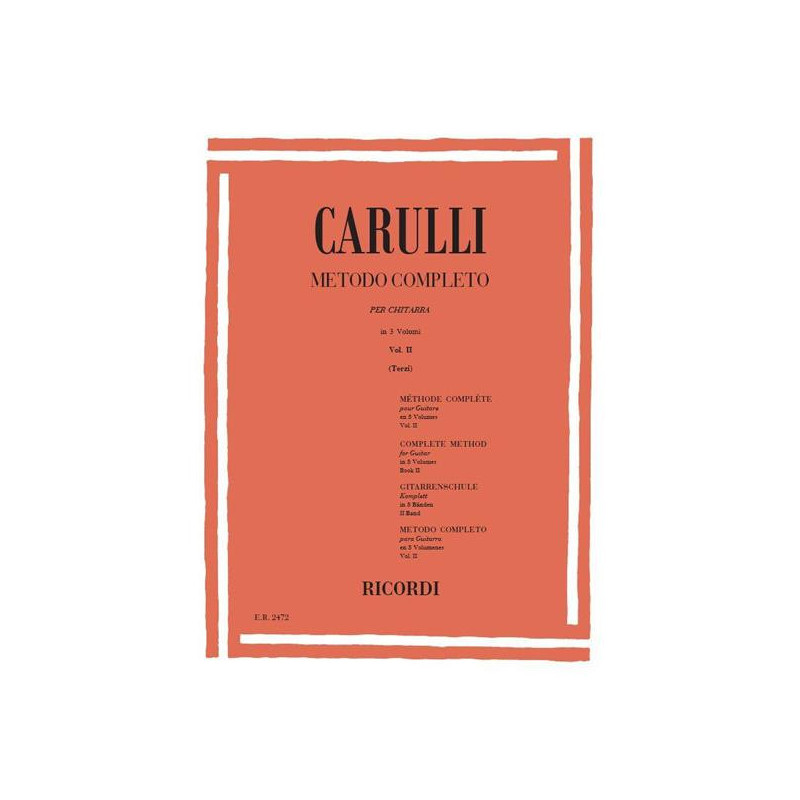 METODO COMPLETO PER CHITARRA VOL. 2 - FERDINANDO CARULLI