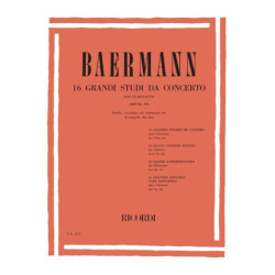 16 Grandi Studi Da Concerto Dall'Op. 64 - K. Baermann - Clarinetto