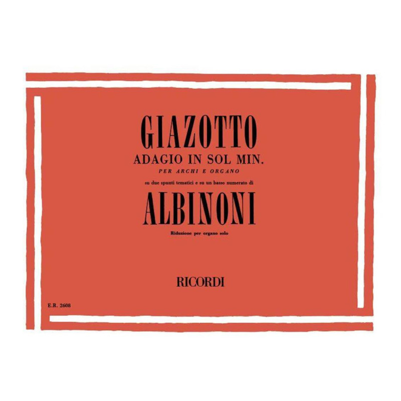 ADAGIO IN SOL MINORE  - TOMASO ALBINONI - ORGANO