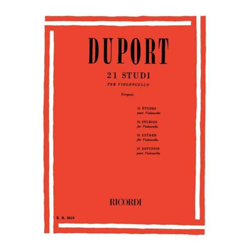 21 Studi - Jean-Louis Duport - Violoncello