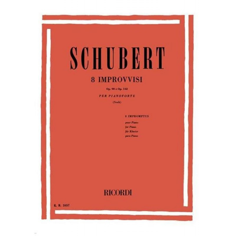 Improvvisi Op. 90 D. 899 E Op. Post. 142 D. 935 - Franz Schubert - Pianoforte