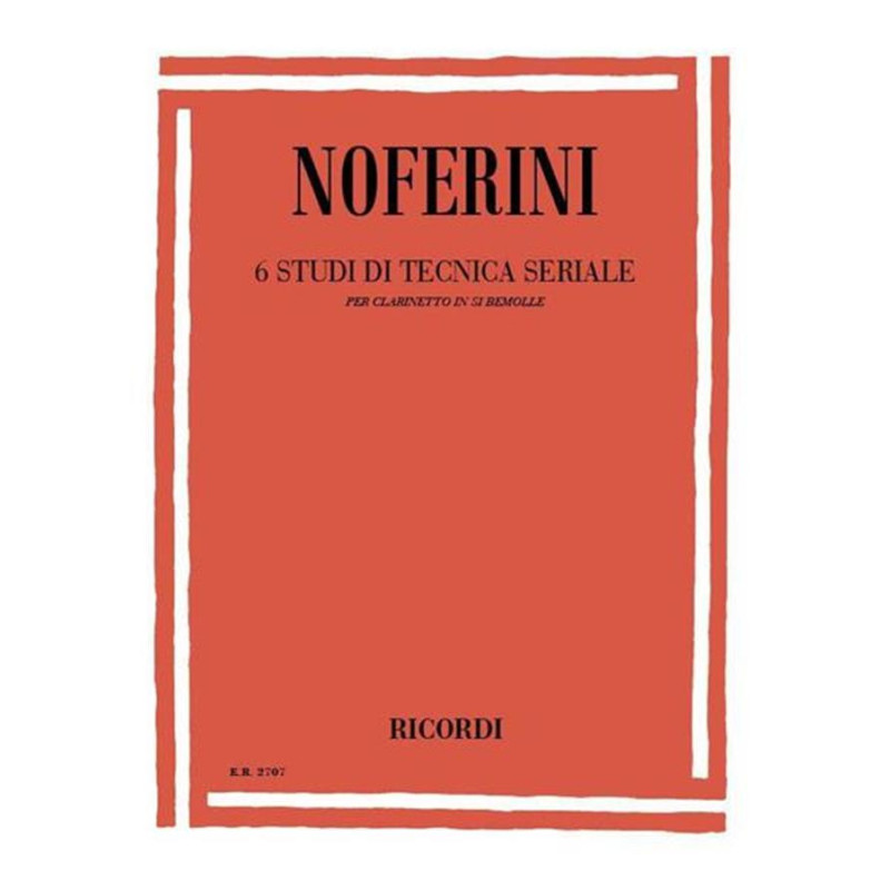 6 Studi Di Tecnica Seriale - G. Noferini - Clarinetto