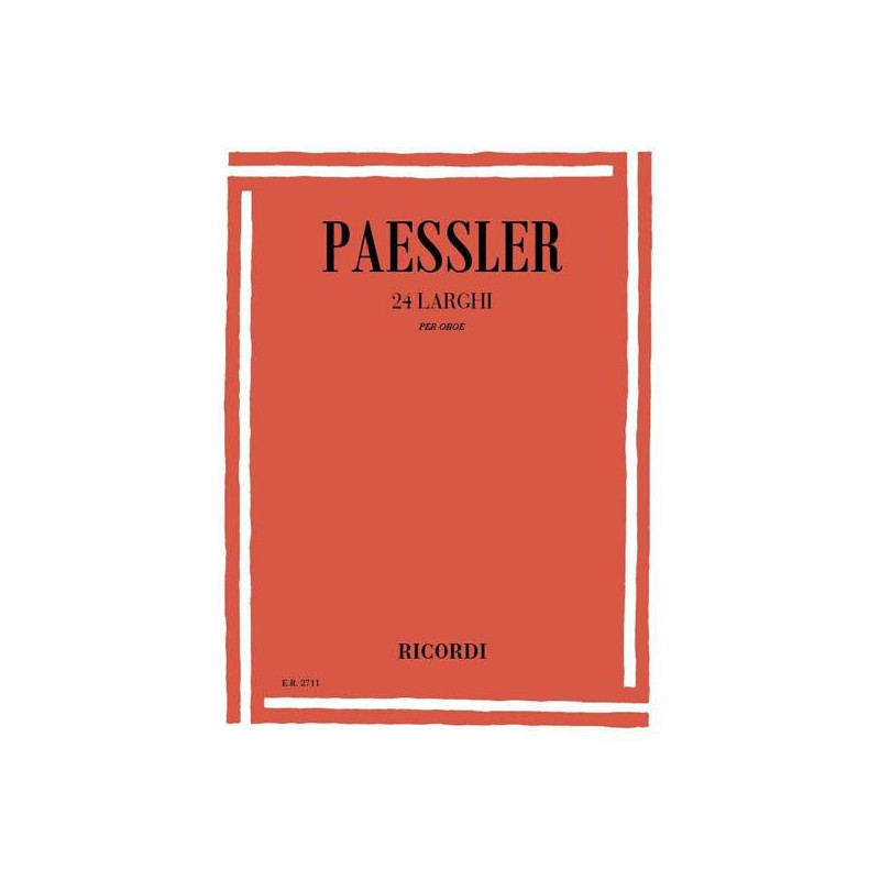 PAESSLER - 24 LARGHI - OBOE