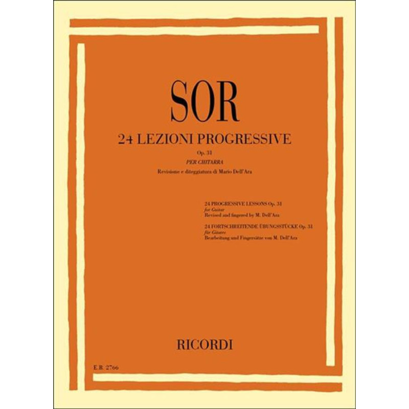 24 Lezioni Progressive Op. 31 - Fernando Sor - Chitarra