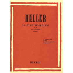 25 STUDI PROGRESSIVI OP. 46 - STEPHEN HELLER - PIANOFORTE - RICORDI