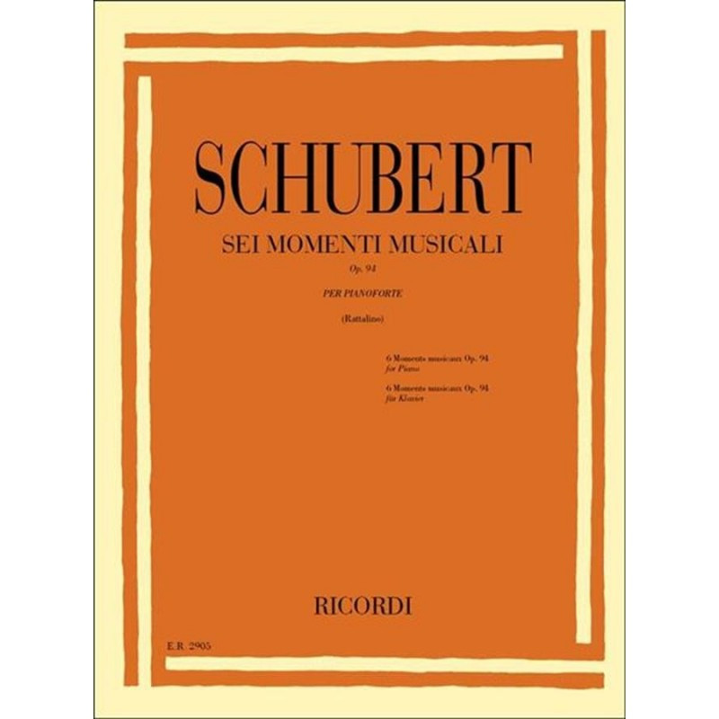 6 Momenti Musicali Op.94 D.780 - Franz Schubert - Per pianoforte