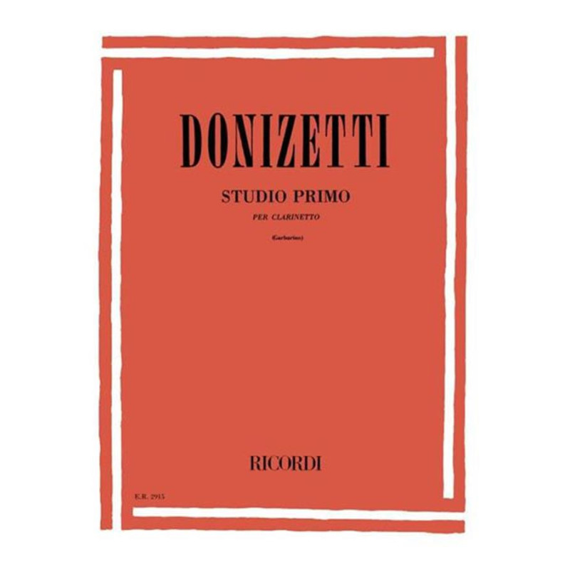 Studio Primo - Gaetano Donizetti - per clarinetto