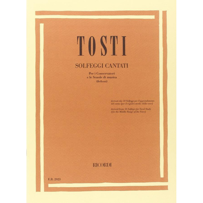 Solfeggi - Francesco Paolo Tosti -  F. Bellomi - voce