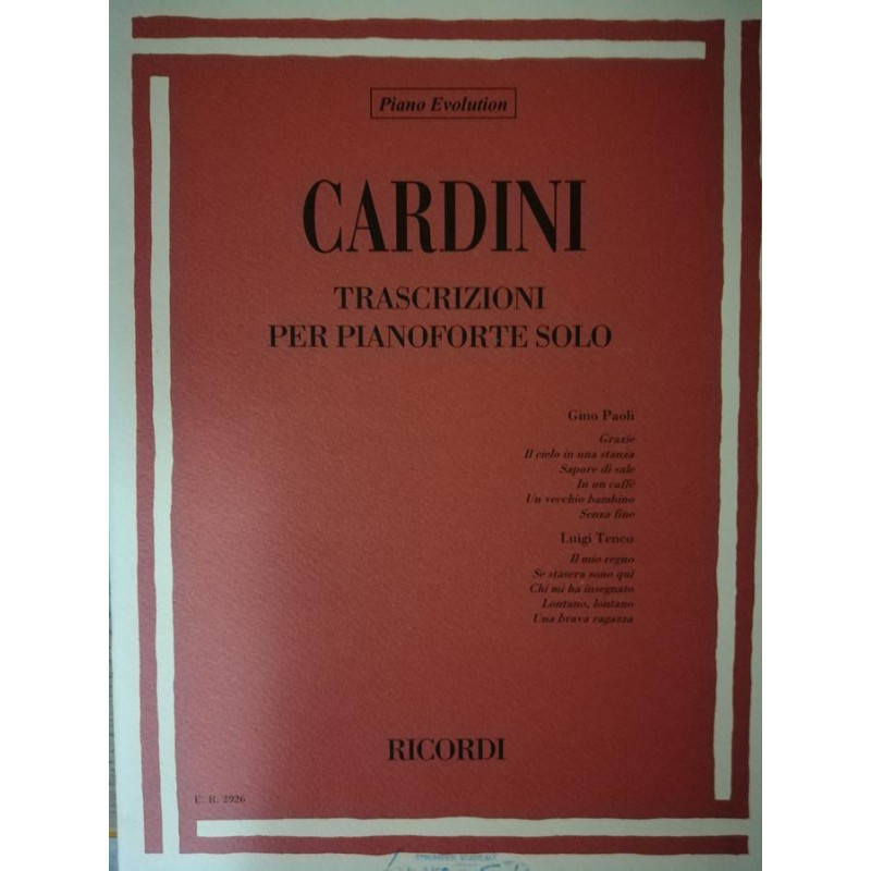 Piano Evolution - Gino Paoli -  G. Cardini - Pianoforte