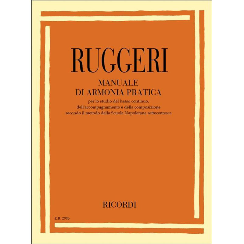 MANUALE DI ARMONIA PRATICA  - RUGGERI - BASSO CONTINUO