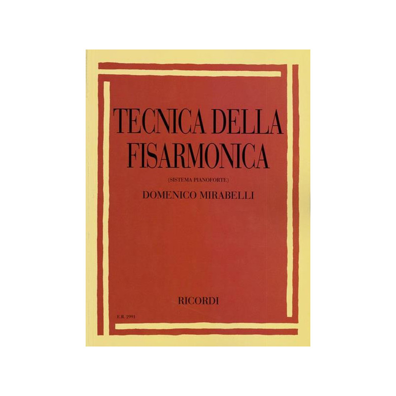 D. MIRABELLI - TECNICA DELLA FISARMONICA - SISTEMA PIANOFORTE - MANUALE